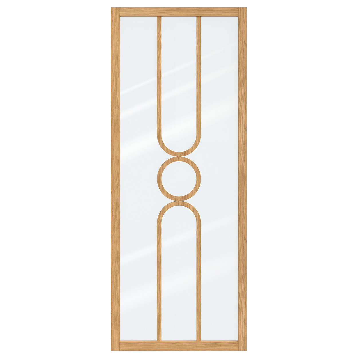 Binnendeur Skantrae SSL 14821 Blank Glas Natural Oak